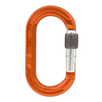 英國 ISC Aluminium Oval Karabiner_Screwgate 手動鎖鉤環O型 橘色